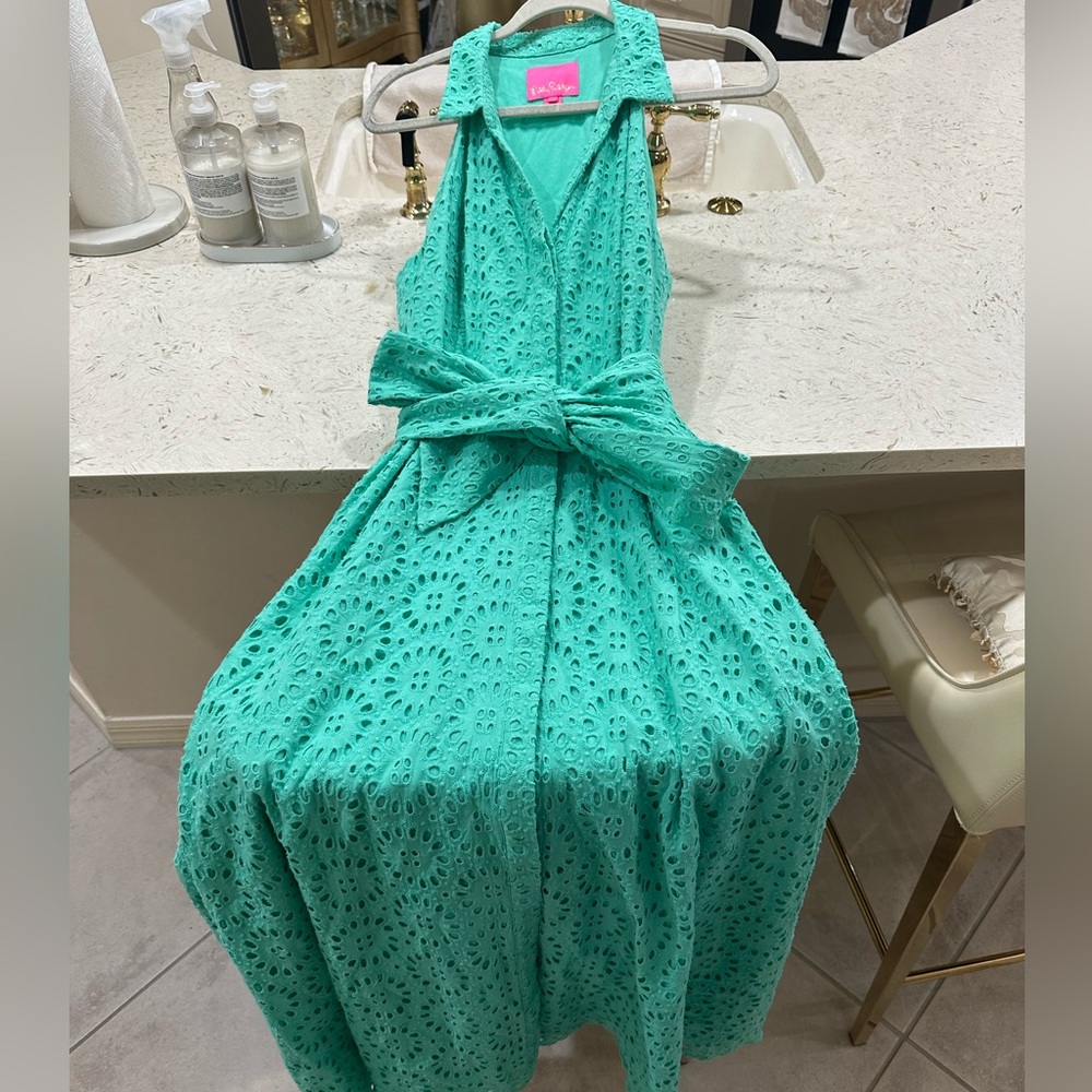 LILLY PULITZER
Chrisella Belted Eyelet Shirtdress